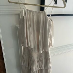 Mustard Seed Cream Romper with Ruffle Details